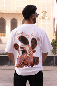Limits Are An Illusion White Oversized Graphic Tee | 220 GSM 100% Cotton