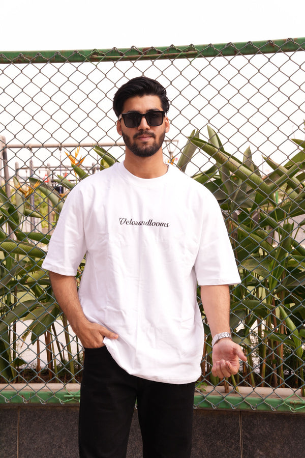 Fearless White Oversized Graphic Tee | 220 GSM 100% Cotton