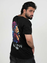 Astonish Black Oversized Graphic Tee | 220 GSM 100% Cotton