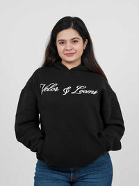 V&L Signature Black Oversized Hoodie | Premium Fleece