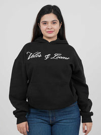 V&L Signature Black Oversized Hoodie | Premium Fleece