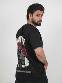 Guilty Black Oversized Graphic Tee | 220 GSM 100% Cotton